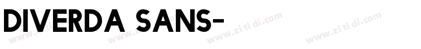 Diverda Sans字体转换